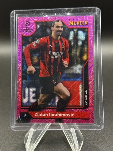 Zlatan Ibrahimovic 2021 Topps Merlin Chrome Pink Mojo Refractor /275