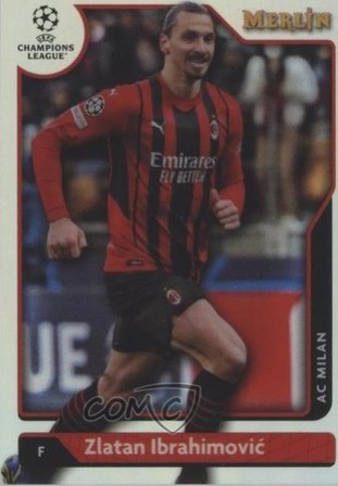 Zlatan Ibrahimovic 2021 Panini Merlin Chrome UCL Refractor #08z0