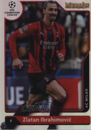 Zlatan Ibrahimovic 2021 Panini Merlin Chrome UCL Refractor #1bi0