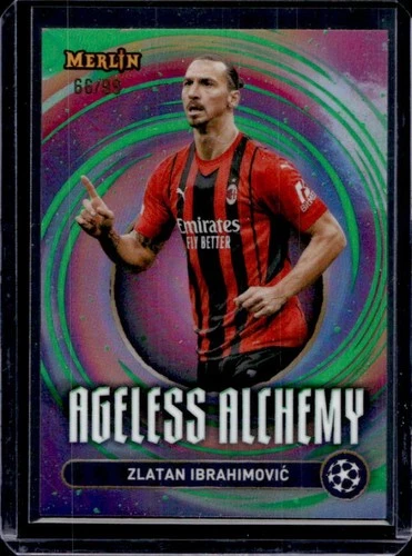 Zlatan Ibrahimovic 2024 Topps Merlin Chrome UEFA Green /99