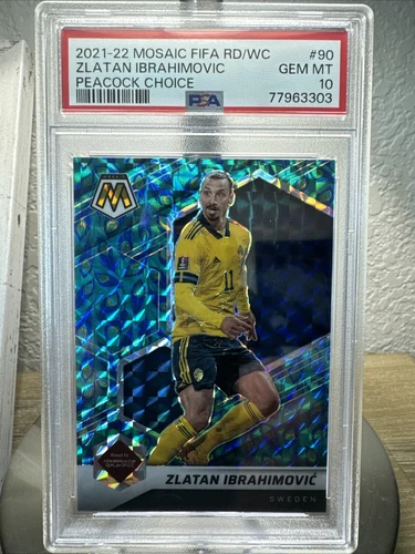 Zlatan Ibrahimovic 2021 Panini Mosaic FIFA Peacock