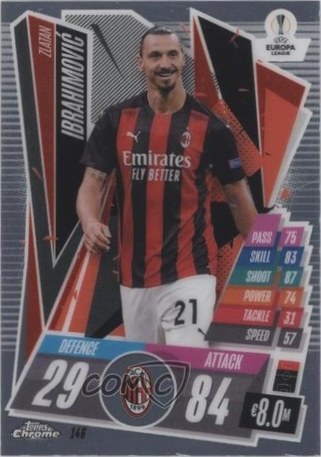 Zlatan Ibrahimovic 2021 Topps Attax UCL #146