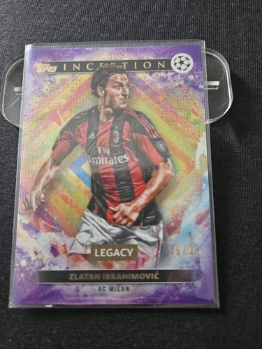Zlatan Ibrahimovic 2024 Topps Inception UCC Purple Foil /25