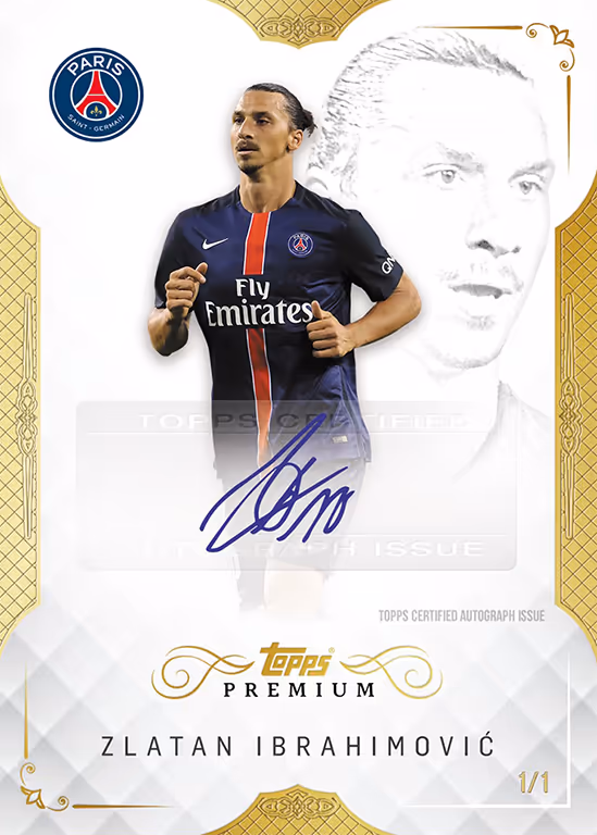 Zlatan Ibrahimovic 2023 Topps Inception UEFA Club Competitions