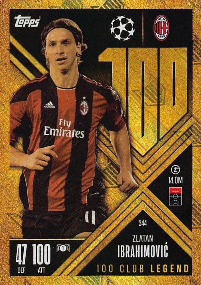 Zlatan Ibrahimovic 2024 Topps Match Attax UEFA Club Competitions Extra