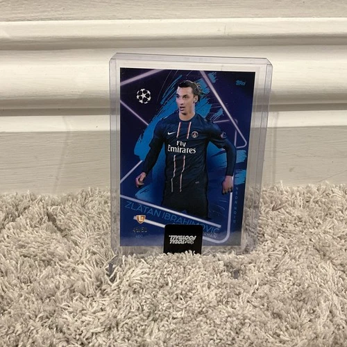Zlatan Ibrahimovic 2024 Topps Total Football Neon Noir Blue /50