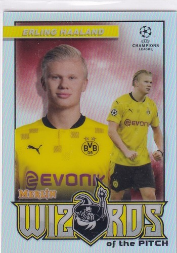 Erling Haaland Merlin Chrome Silver Refractor
