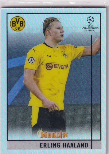 Erling Haaland Merlin Chrome Silver Refractor