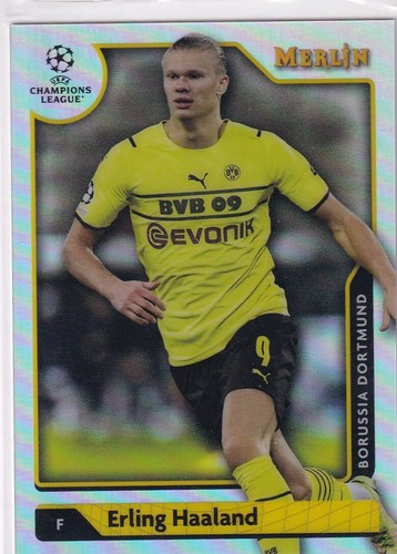 Erling Haaland Merlin Chrome Silver Refractor