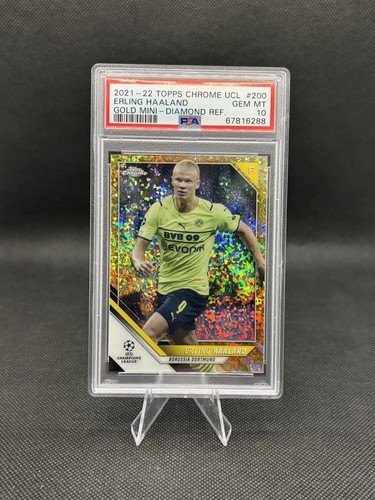 Erling Haaland Chrome Gold Mini Diamond