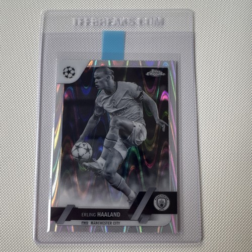 Erling Haaland Chrome Black & White Ray Wave