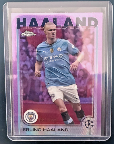 Erling Haaland Chrome UCL Purple
