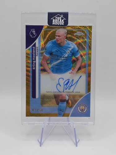 Erling Haaland Chrome Gold Wave