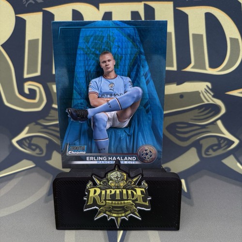 Erling Haaland Stadium Club Chrome Blue Prism