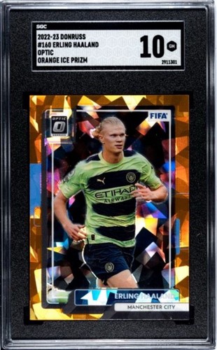 Erling Haaland Donruss Optic Ice Prizm