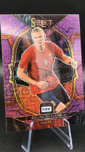 Erling Haaland Select Terrace Purple Mojo Prizm