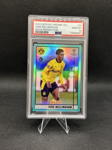 Jude Bellingham Merlin Chrome UCL Aqua Refractor