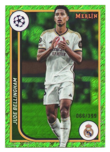 Jude Bellingham Merlin Chrome Neon Green Shimmer