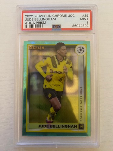 Jude Bellingham Merlin Chrome Aqua Prism Refractor