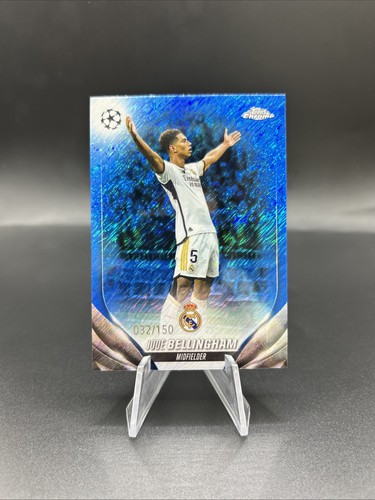 Jude Bellingham Chrome Blue Shimmer Refractor