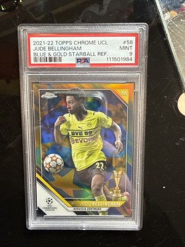 Jude Bellingham Chrome Blue Gold