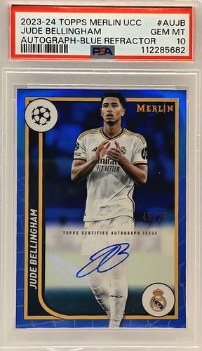 Jude Bellingham Merlin Chrome Blue Refractor