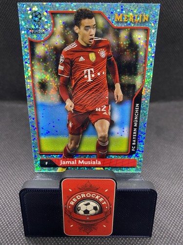 Jamal Musiala Merlin Chrome Aqua Speckle Refractor