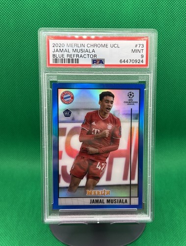 Jamal Musiala Merlin Chrome Blue Refractor