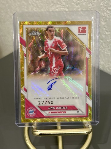 Jamal Musiala Chrome Bundesliga True Gold Wave