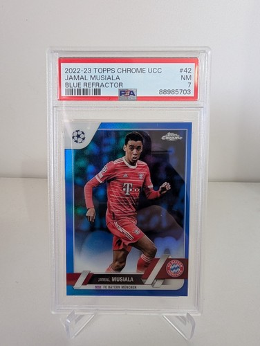 Jamal Musiala Chrome Blue Refractor