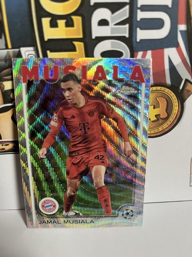 Jamal Musiala Chrome UEFA Club Competitions Wave Refractor
