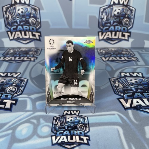 Jamal Musiala Chrome UEFA Euro Black & White Refractor