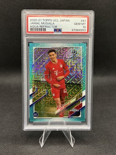 Jamal Musiala Chrome UCL Japan Aqua Refractor