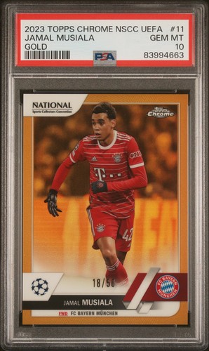 Jamal Musiala Chrome Gold Refractor