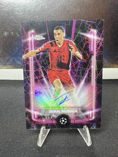 Jamal Musiala Chrome UEFA Purple Black Lazer