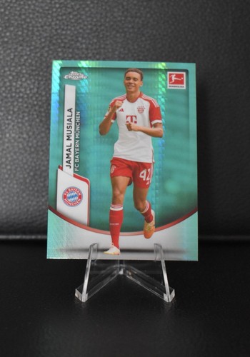 Jamal Musiala Chrome Bundesliga Aqua Prizm