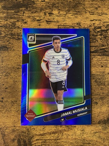 Jamal Musiala Donruss World Cup Qatar Blue Optic Prizm