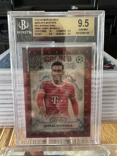Jamal Musiala Merlin Chrome Red Refractor