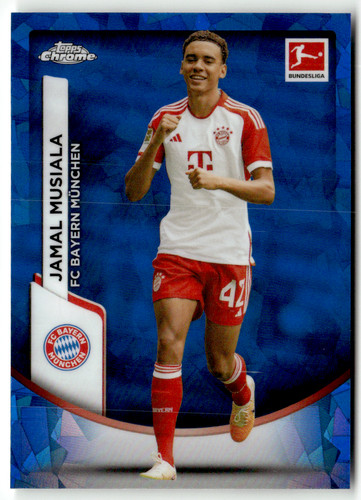 Jamal Musiala Chrome Bundesliga Sapphire Refractor