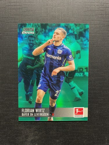 Florian Wirtz Stadium Club Chrome Green Refractor