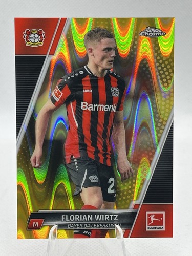 Florian Wirtz Chrome Bundesliga Gold Raywave Refractor