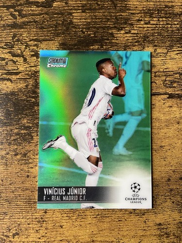 Vinicius Junior Stadium Club Chrome Aqua Refractor