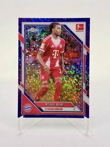 Michael Olise Chrome Bundesliga Purple Mini Diamonds