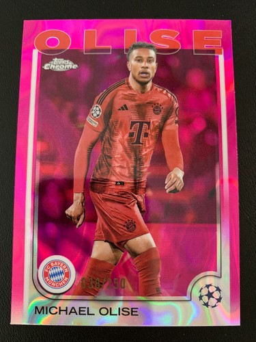Michael Olise Chrome Pink Lava Refractor