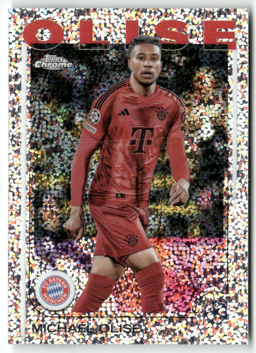 Michael Olise Champions League Chrome Speckle Refractor