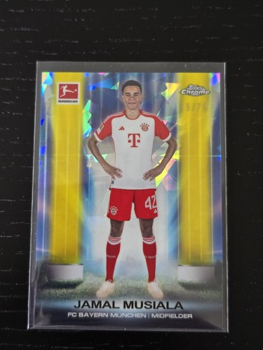 Jamal Musiala Chrome Bundesliga Yellow Refractor