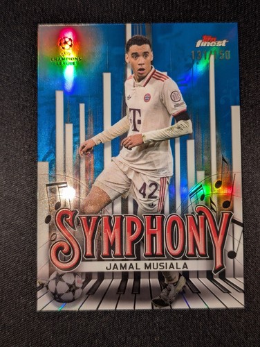 Jamal Musiala Finest UEFA Symphony Blue Refractor