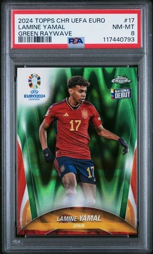 Lamine Yamal Chrome UEFA Euro Green Raywave