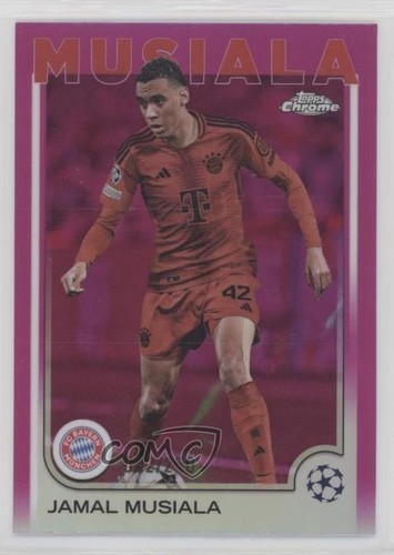 Jamal Musiala Chrome UEFA Club Competitions Pink Refractor