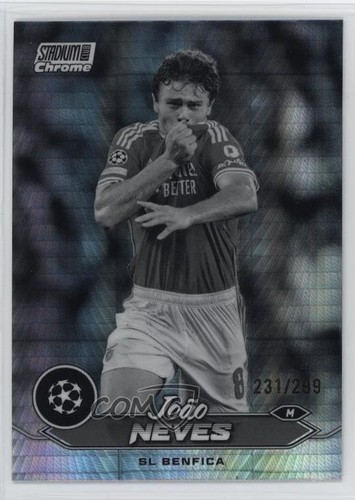 Joao Neves Stadium Club Black and White Refractor